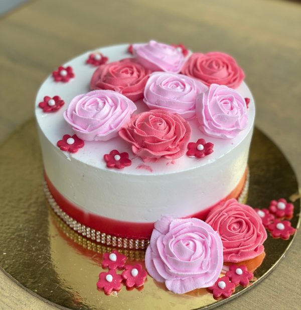 Floral Cake for anniversary